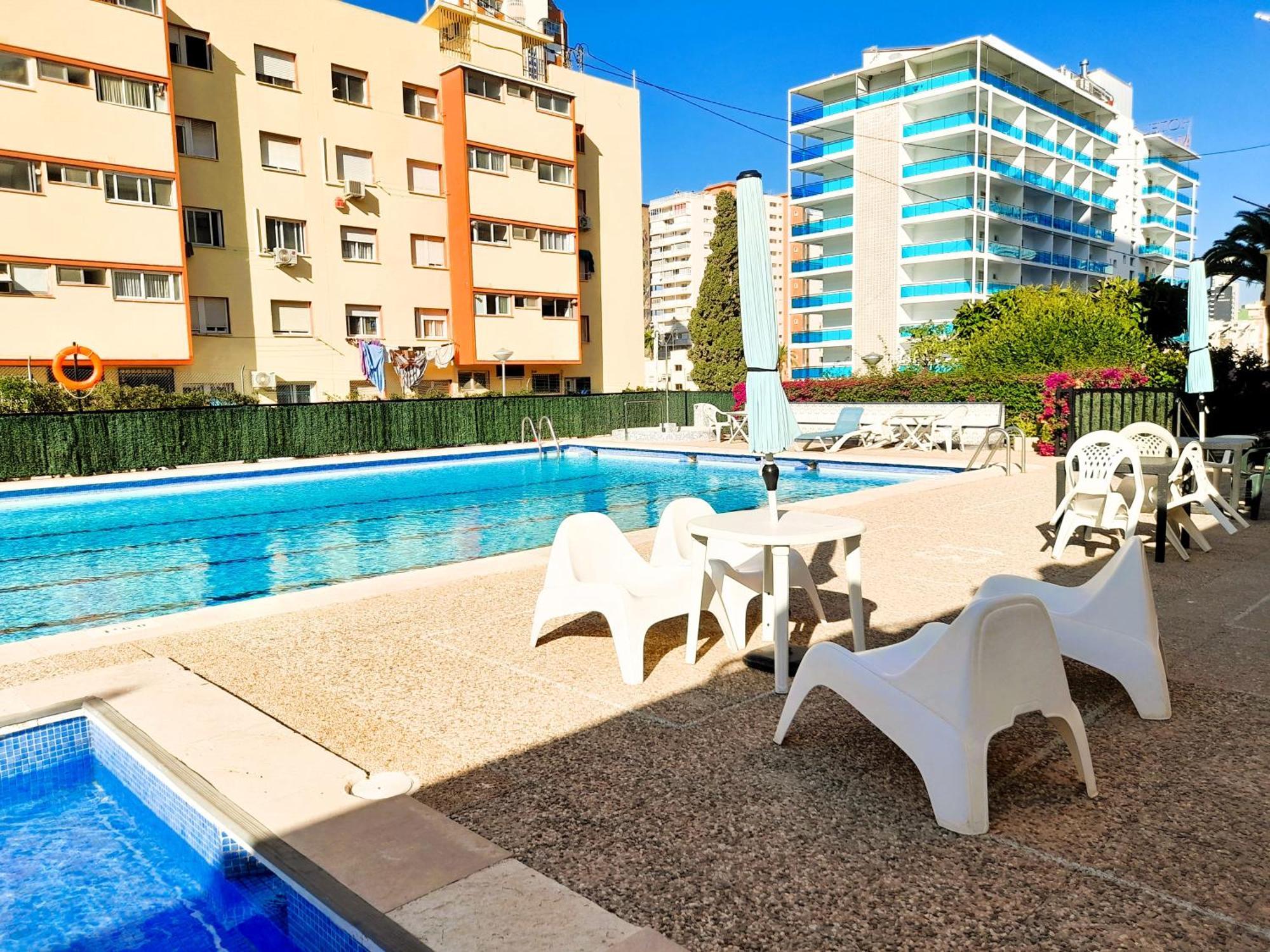 בנידורם Apartment Sea View II In Rincon De Loix -Free Parking, Wi-Fi, Pool, New Air Conditioning מראה חיצוני תמונה